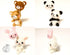 Bear, Panda & Bunny w/ Balloon