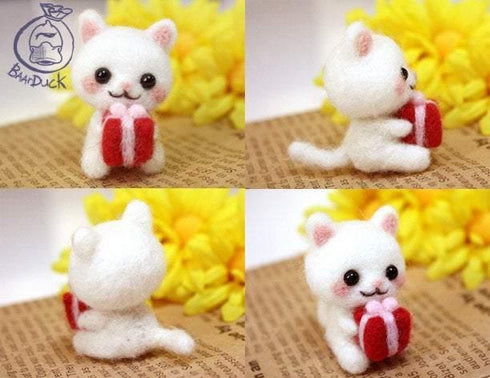Cat w/ Present