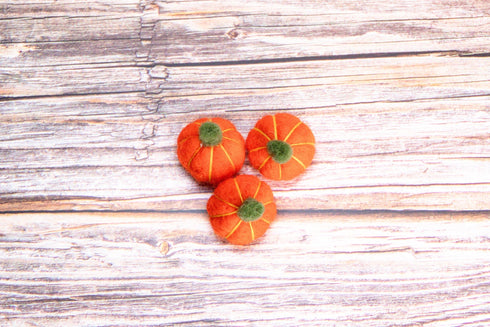 Felted Mini Pumpkins